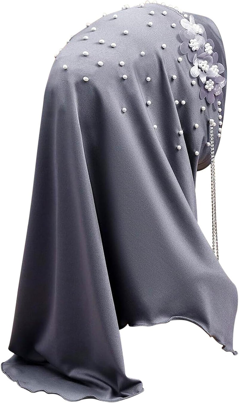 NICEYST Fashion Long Hijab Scarf for Women Girls Muslim Islamic Under Scarf Hat Long Hijabs Cap Instant Turbans Wrap - Image 2